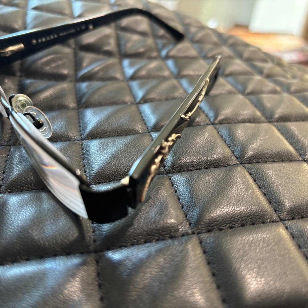 Vintage Authentic PRADA BiFocal Reading Glasses w/Plaque Silver ArtEmbellishment - Picture 10 of 14